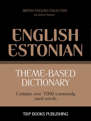 cover image of Theme-Based Dictionary